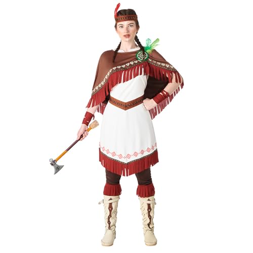 Boland - Kostüm Native Dakota für Damen, Faschingskostüm für Mottoparty oder Karneval, Indianer Kostüm, Wilder Westen Boland - Kostüm Native Dakota für Damen, Faschingskostüm für Mottoparty oder Karneval, Indianer Kostüm, Wilder Westen von Boland