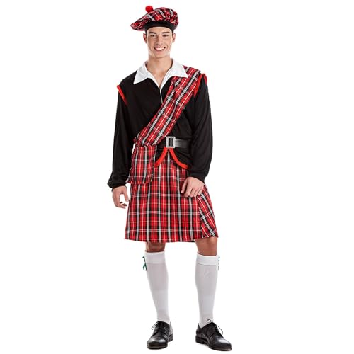 Boland - Kostüm Schotte für Herren, 4-teilig, Halloween oder Karneval, Tracht von Schottland, mehrfarbig, size XL Boland - Kostüm Schotte für Herren, 4-teilig, Halloween oder Karneval, Tracht von Schottland, mehrfarbig, size XL von Boland