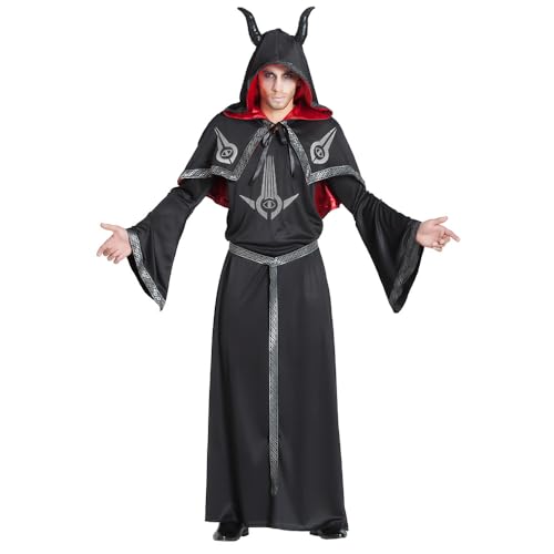 Boland - Kostüm Schwarzer Dämon für Erwachsene, Faschingskostüm Teufel, Kostümset für Halloween, Karneval und Mottoparty von Boland