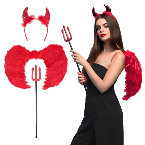 Boland - Kostüm Set Teufel für Erwachsene, mehrteiliges Set für Halloween, Karneval oder Mottoparty, Faschingskostüm Boland - Kostüm Set Teufel für Erwachsene, mehrteiliges Set für Halloween, Karneval oder Mottoparty, Faschingskostüm von Boland