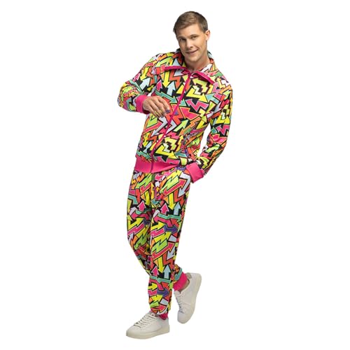 Boland - Kostüm Trainingsanzug Street Art, 80er Jahre Outfit, Jogginganzug für Karneval und Mottoparty, Bad Taste Outfit, Faschingskostüme Boland - Kostüm Trainingsanzug Street Art, 80er Jahre Outfit, Jogginganzug für Karneval und Mottoparty, Bad Taste Outfit, Faschingskostüme von Boland