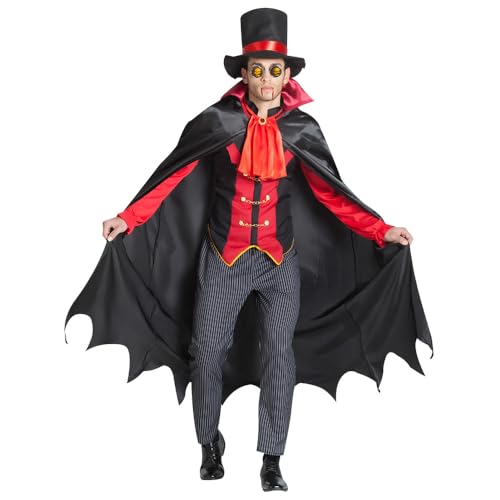 Boland - Kostüm Vampir Meister für Erwachsene, Faschingskostüm, Kostümset für Halloween, Karneval und Mottoparty von Boland