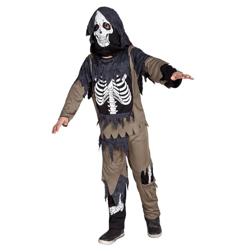 Boland - Kostüm Zombie Skelett für Kinder, 3 Teile im Set, Kostüm für Kinder, Karneval, Mottoparty, Halloween von Boland