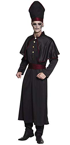 Boland - Kostüm für Erwachsene Dunkler Priester, Papst, Bischof, Horror, Halloween, Karneval, Mottoparty von Boland