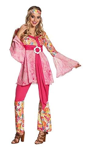 Boland - Kostüm für Erwachsene Hippie-Lady, Haarband, Oberteil mit Gürtel und Schlag-Hose, Kostüm-Set, Karneval, Mottoparty Boland - Kostüm für Erwachsene Hippie-Lady, Haarband, Oberteil mit Gürtel und Schlag-Hose, Kostüm-Set, Karneval, Mottoparty von Boland