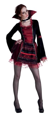 Boland - Kostüm für Erwachsene Vampir Kaiserin, Kleid mit Kragen, Vampir Dame, Spinnen Frau, Karneval, Halloween, Mottoparty, Horror Boland - Kostüm für Erwachsene Vampir Kaiserin, Kleid mit Kragen, Vampir Dame, Spinnen Frau, Karneval, Halloween, Mottoparty, Horror von Boland
