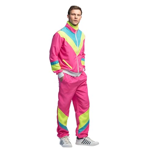 Boland - Kostüm für Herren, 90er Jahre Trainingsanzug, Hose und Jacke, Bad Taste Anzug für Karneval, Mottoparty und JGA von Boland