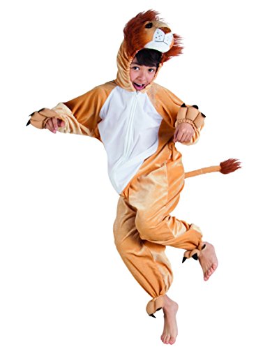 Boland - Kostüm für Kinder Löwe aus Plüsch, Overall mit Kapuze, Faschingskostüme, Verkleidung für Karneval von Boland