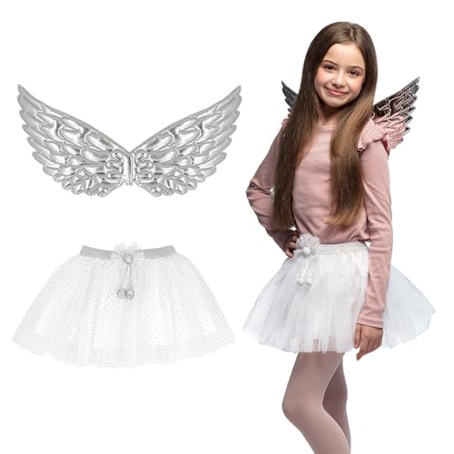 Boland - Kostümset Engel für Kinder, Flügel und Rock, Faschingskostüm für Mottoparty, Halloween, Karneval und Weihnachten Boland - Kostümset Engel für Kinder, Flügel und Rock, Faschingskostüm für Mottoparty, Halloween, Karneval und Weihnachten von Boland
