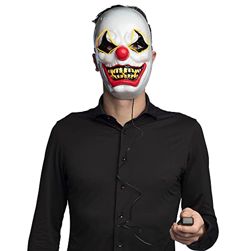 Boland - LED Maske, Maske mit Licht, Horrormaske für Karneval, Accessoire für Faschingskostüme, Halloween Maske Boland - LED Maske, Maske mit Licht, Horrormaske für Karneval, Accessoire für Faschingskostüme, Halloween Maske von Boland