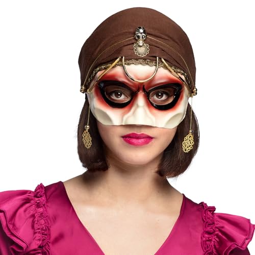 Boland - Maske Wahrsagerin mit Kopftuch, Faschingsmaske für Kostüme, Halloween, Karneval und Mottoparty Boland - Maske Wahrsagerin mit Kopftuch, Faschingsmaske für Kostüme, Halloween, Karneval und Mottoparty von Boland