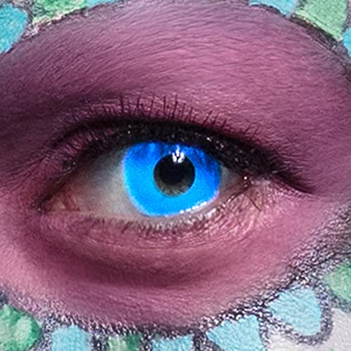 Boland - Monatslinsen UV Flash, 1 Paar weiche Kontaktlinsen, reflektieren UV-Licht, ohne Sehstärke in PVC-Box, Kostüm Zubehör für Halloween und Karneval Boland - Monatslinsen UV Flash, 1 Paar weiche Kontaktlinsen, reflektieren UV-Licht, ohne Sehstärke in PVC-Box, Kostüm Zubehör für Halloween und Karneval von Boland