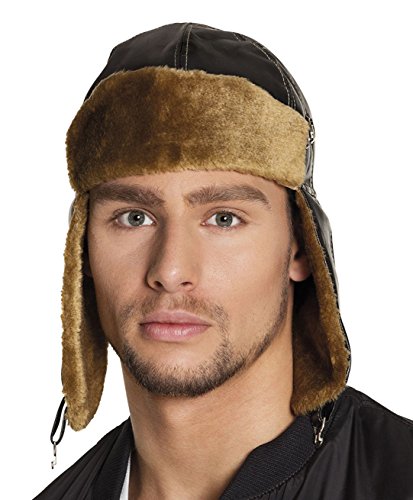 Boland 95936 - Mütze Pilot für Erwachsene, Hut für Pilot Kostüm, Faschingskostüme Männer, Kopfbedeckung für Kostüme, Karneval, Halloween, JGA Boland 95936 - Mütze Pilot für Erwachsene, Hut für Pilot Kostüm, Faschingskostüme Männer, Kopfbedeckung für Kostüme, Karneval, Halloween, JGA von Boland