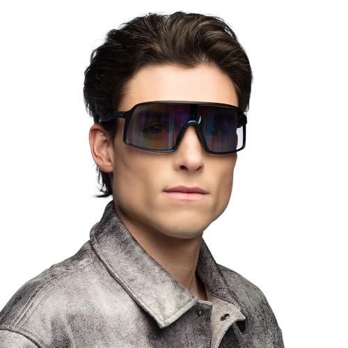 Boland - Partybrille, Brille für Erwachsene, Spaßbrille, Sonnenbrille, ideal für Festival, Karneval, Kostüme oder Mottoparty, Schwarz von Boland