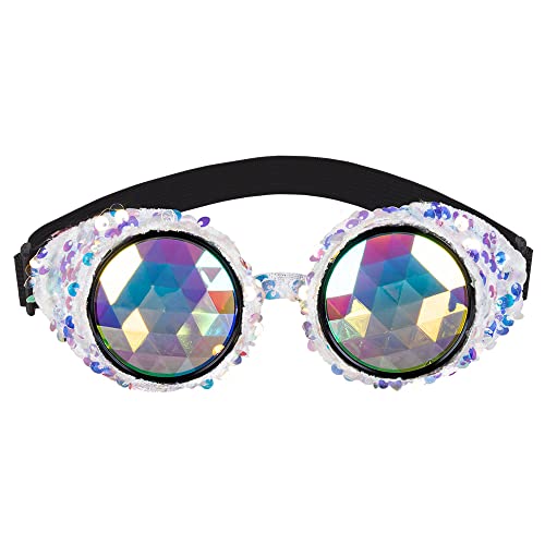 Boland - Partybrille Mirage, für Erwachsene, Brille, holografische Gläser, Kopfschmuck, Karneval, Mottoparty von Boland