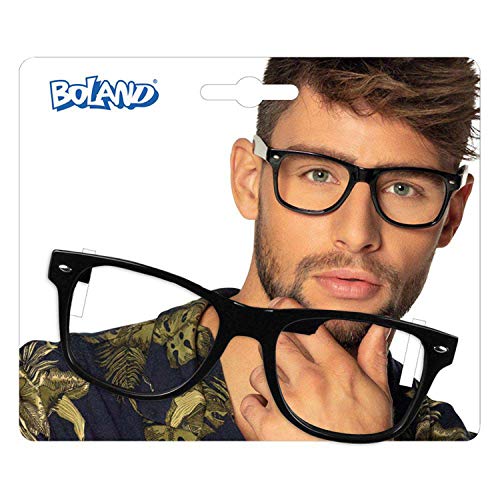 Boland - Partybrille Nerd, für Erwachsene, Spaßbrille ohne Gläser, Brille aus Kunststoff, 80er Jahre, Mottoparty, Fasching, Fastnacht, Karneval, Halloween Boland - Partybrille Nerd, für Erwachsene, Spaßbrille ohne Gläser, Brille aus Kunststoff, 80er Jahre, Mottoparty, Fasching, Fastnacht, Karneval, Halloween von Boland