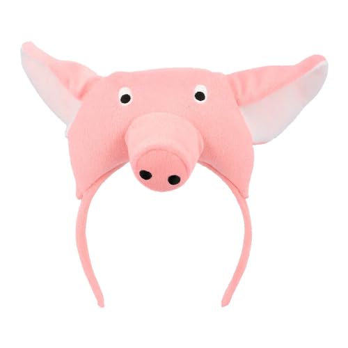 Boland - Plüsch Haarreif Schwein, Tiara für Faschingskostüme, Mottoparty, Halloween oder Karneval, Tier-Kostüm von Boland