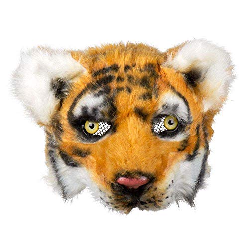 Boland 56751 - Plüsch-Halbmaske Tiger, Einheitsgröße, Schwarz, Weiß u. Hellbraun, Gesichtsmaske, Tiermaske, Fellmaske, Accessoire, Kostüm, Verkleidung, Karneval, Fasching, Mottoparty Boland 56751 - Plüsch-Halbmaske Tiger, Einheitsgröße, Schwarz, Weiß u. Hellbraun, Gesichtsmaske, Tiermaske, Fellmaske, Accessoire, Kostüm, Verkleidung, Karneval, Fasching, Mottoparty von Boland