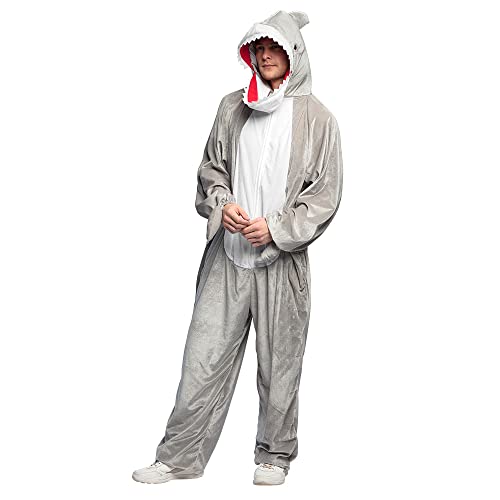 Boland - Plüschkostüm Hai, Unisex, Jumpsuit, Overall, Ganzkörperanzug, Onesie, Kostüm für Karneval und Mottoparty Boland - Plüschkostüm Hai, Unisex, Jumpsuit, Overall, Ganzkörperanzug, Onesie, Kostüm für Karneval und Mottoparty von Boland
