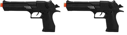 Boland - Polizei Pistole mit Sound, Polizist, Spielzeug Waffe, Fake Pistole, Kostüm, Karneval, Fasching, 23 cm (Packung mit 2) von Boland