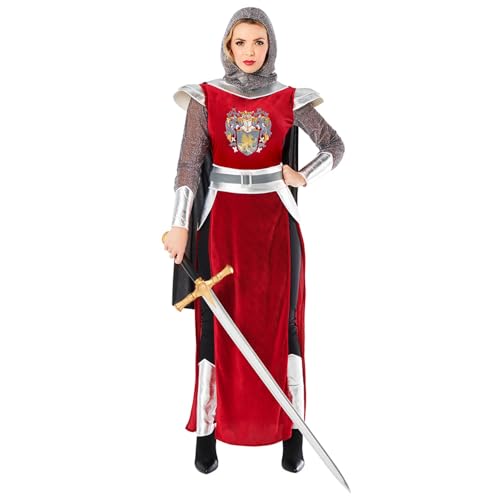 Boland - Ritter Kostüm für Damen 8-teilig, Faschingskostüm für Mottoparty oder Karneval, Märchenkostüm Boland - Ritter Kostüm für Damen 8-teilig, Faschingskostüm für Mottoparty oder Karneval, Märchenkostüm von Boland