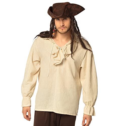 Boland - Shirt Pirat, Herren-Hemd, Karneval, Fasching, Accessoire, Kostüm, Halloween, Mottoparty, JGA von Boland