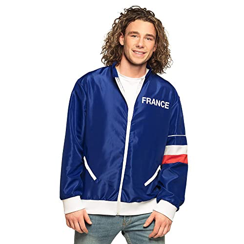 Boland - Trainingsjacke Frankreich, verschiedene Größen, für Männer, Länder, Flagge, Jogginganzug, Retro Style, Sportler, Gruppenkostüm, Weltmeisterschaft, Europameisterschaft, Mottoparty, Karneval Boland - Trainingsjacke Frankreich, verschiedene Größen, für Männer, Länder, Flagge, Jogginganzug, Retro Style, Sportler, Gruppenkostüm, Weltmeisterschaft, Europameisterschaft, Mottoparty, Karneval von Boland