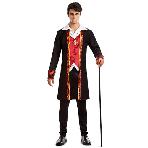 Boland - Vampir Kostüm für Erwachsene, Faschingskostüm, Kostümset für Halloween, Karneval und Mottoparty von Boland