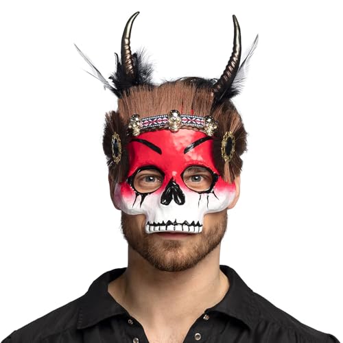 Boland - Voodoo Maske, Totenkopfmaske, Zubehör für Kostüme, Karneval, Mottoparty und Halloween Boland - Voodoo Maske, Totenkopfmaske, Zubehör für Kostüme, Karneval, Mottoparty und Halloween von Boland