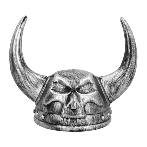 Boland Wikinger Totenkopf Helm - Tough Warrior Kopfbedeckung mit Hörnern und Totenkopf Detail - Halloween Kostüm Zubehör für Erwachsene Fasching Cosplay und Mottoparty Boland Wikinger Totenkopf Helm - Tough Warrior Kopfbedeckung mit Hörnern und Totenkopf Detail - Halloween Kostüm Zubehör für Erwachsene Fasching Cosplay und Mottoparty von Boland