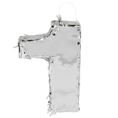 Boland - Zahlen Pinata, 25 x 16 x 5 cm, glänzende Nummer für Jubiläum und Geburtstag, Zahl, Silber, Dekoration, Party-Spiel Boland - Zahlen Pinata, 25 x 16 x 5 cm, glänzende Nummer für Jubiläum und Geburtstag, Zahl, Silber, Dekoration, Party-Spiel von Boland