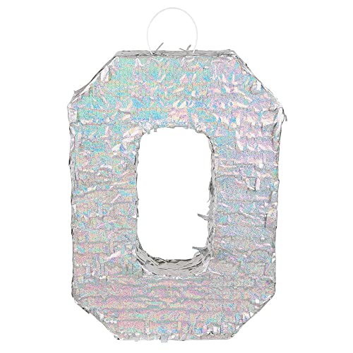 Boland - Zahlen Pinata, Größe 40 x 28 x 8 cm, holografische Ziffer, Nummer, Silber, Jubiläum, Geburtstag, Dekoration, Party-Spiel Boland - Zahlen Pinata, Größe 40 x 28 x 8 cm, holografische Ziffer, Nummer, Silber, Jubiläum, Geburtstag, Dekoration, Party-Spiel von Boland