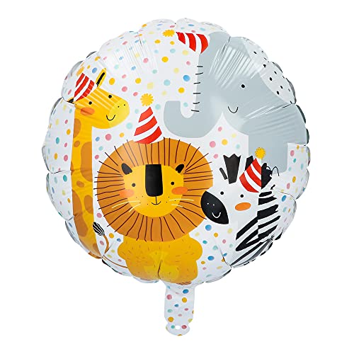 Folienballon * WILDE ZOO TIERE * als Deko für Geburtstag und Party | Größe: 45cm | für Luft und Helium | Safari Zootiere Ballon Dekoration Folienballon * WILDE ZOO TIERE * als Deko für Geburtstag und Party | Größe: 45cm | für Luft und Helium | Safari Zootiere Ballon Dekoration von Boland