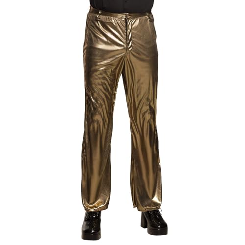 Boland 87142 - Disco Hose, Größe M/L, Gold, Schlaghose, 70er, glänzend, Karneval, Mottoparty Boland 87142 - Disco Hose, Größe M/L, Gold, Schlaghose, 70er, glänzend, Karneval, Mottoparty von Boland