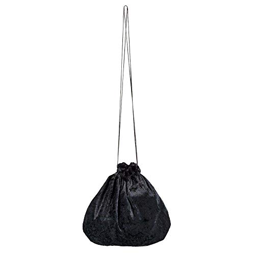 Boland 36001 - Stoff-Beutel, Schwarz, Samt-Optik, Tasche, Hexe, Vampir, Accessoire, Kostüm, Karneval, Mottoparty, Halloween Boland 36001 - Stoff-Beutel, Schwarz, Samt-Optik, Tasche, Hexe, Vampir, Accessoire, Kostüm, Karneval, Mottoparty, Halloween von Boland