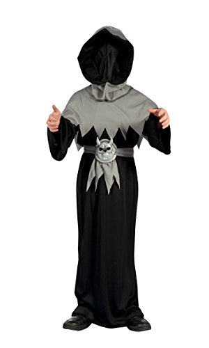 Boland - Kostüm für Kinder Skull Dämon, Kleid mit Kapuze und Gürtel, Halloween, Horror, Mottoparty, Karneval von Boland