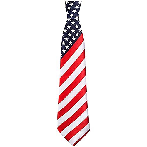 Boland 44961 - Krawatte USA, Amerika-Kostüm, Stars and Stripes, Accessoire, Karneval, Kostüm, Themenparty, Mottoparty von Boland