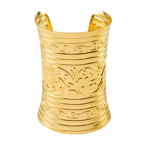 Boland 64464 - Armband Schatz des Nils, goldener Modeschmuck für Faschingskostüme, Armreif für Karneval oder Mottoparty von Boland