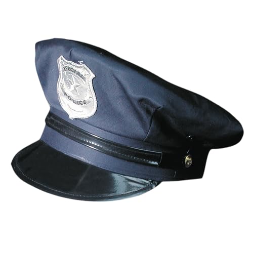Boland 97050 - Polizei Mütze für Erwachsene, Hut für Polizei Kostüm, Faschingskostüme, Kopfbedeckung für Kostüme, Karneval, Halloween, JGA Boland 97050 - Polizei Mütze für Erwachsene, Hut für Polizei Kostüm, Faschingskostüme, Kopfbedeckung für Kostüme, Karneval, Halloween, JGA von Boland