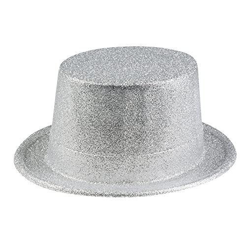 Boland 04251 Hut Glitter, unisex-adult, Silber, One Size von Boland