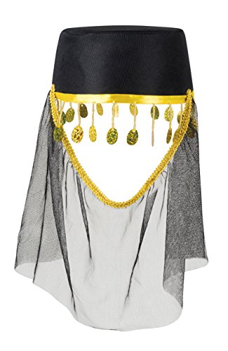 Boland 04236 - Hut Fatima mit Schleier, Zubehör, Kopfbedeckung, Accessoire, Karneval, Themenparty, Mottoparty, Orient-Kostüm Boland 04236 - Hut Fatima mit Schleier, Zubehör, Kopfbedeckung, Accessoire, Karneval, Themenparty, Mottoparty, Orient-Kostüm von Boland