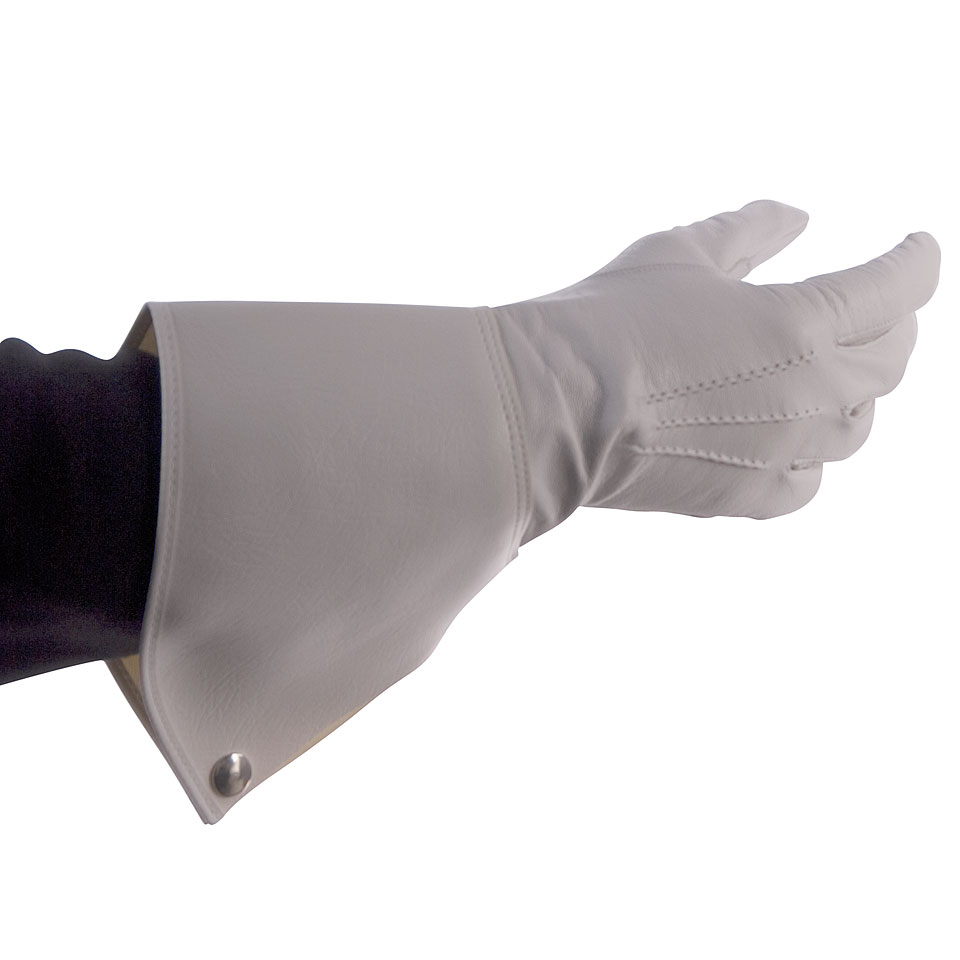 Bold Gauntlet Gloves White Size 10 Paradehandschuhe von Bold