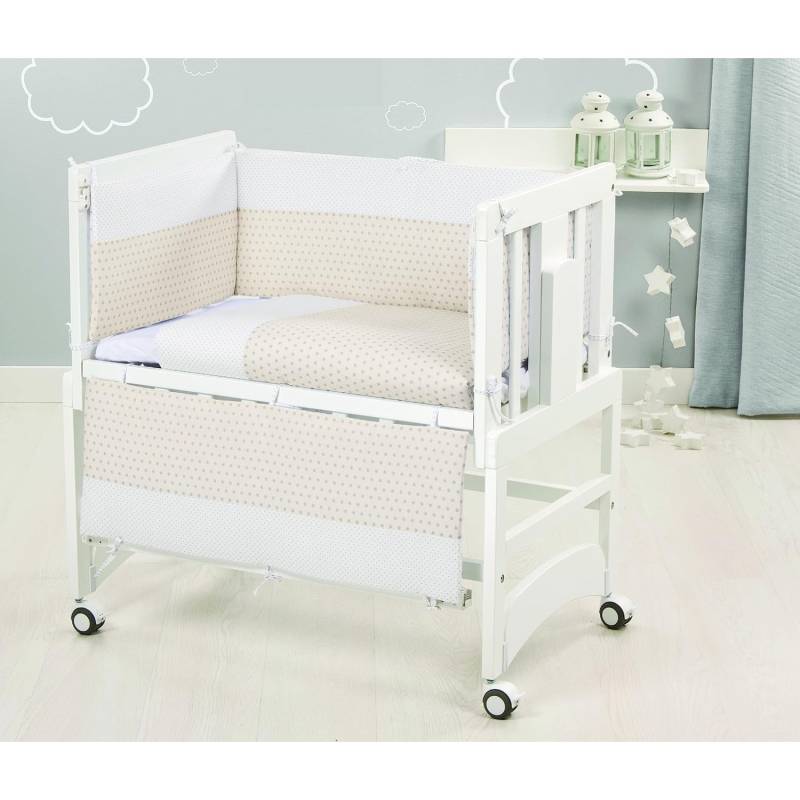 Piumone e Paracolpi Beige Angy + Materasso per Culla Bolin Bolon Allegra von Bolin Bolon