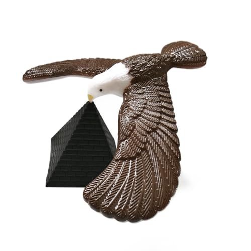 Balancierender Adlers Spielzeug, Schwerkraft Adlers Vogel Spielzeugs, Balance-Vogel-Fingerspielzeug, Lustige Interaktive Spielzeugs mit Pyramide, Neuheit Trick Balance Spielzeug für Desktop von Bollisate