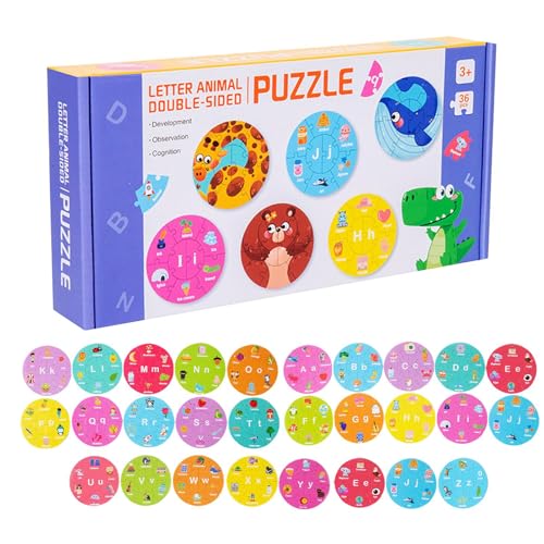 Bollisate Alphabet Puzzle - Zahlen Lernspielzeug,Beidseitiges Holzspielzeug Mit Buchstaben Zahlen Zuordnen Lernen Vorschule Lernspiel Für Und Mädchen Bollisate Alphabet Puzzle - Zahlen Lernspielzeug,Beidseitiges Holzspielzeug Mit Buchstaben Zahlen Zuordnen Lernen Vorschule Lernspiel Für Und Mädchen von Bollisate