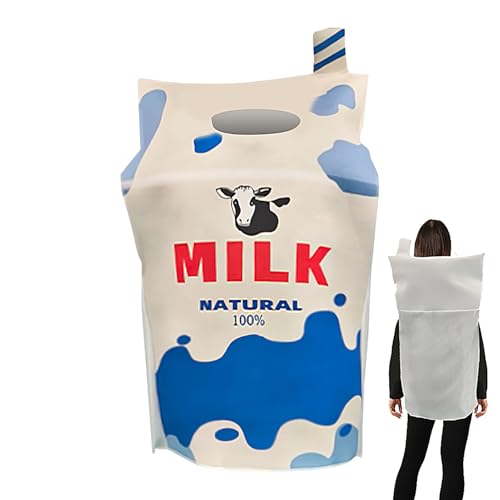 Bollisate Lustige Party-Kostüme, Milchkarton-Cosplay-Outfit, Erwachsenen-Ketchup & Senf, Cosplay-Kostüm, Erwachsenenkostüm, Milch-Party, Kostüm, Uni, Performance-Charakter-Requisite für Damen und Bollisate Lustige Party-Kostüme, Milchkarton-Cosplay-Outfit, Erwachsenen-Ketchup & Senf, Cosplay-Kostüm, Erwachsenenkostüm, Milch-Party, Kostüm, Uni, Performance-Charakter-Requisite für Damen und von Bollisate