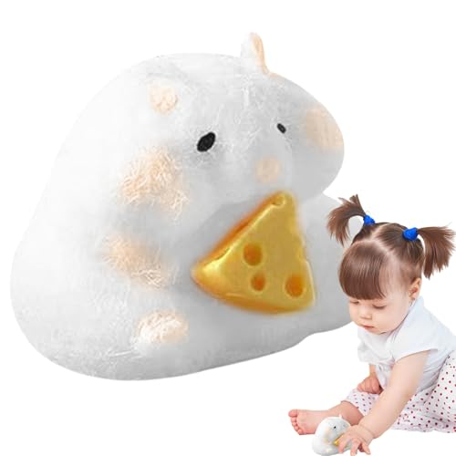 Squishy Hamster Spielzeug, Hamster Quetschspielzeug Mit Käse, Niedliches Hamsters Form Spielzeugs, Hand Relax Toy, für Kinder Jugendliche Erwachsene, zum Konzentrieren, Angst Squishy Hamster Spielzeug, Hamster Quetschspielzeug Mit Käse, Niedliches Hamsters Form Spielzeugs, Hand Relax Toy, für Kinder Jugendliche Erwachsene, zum Konzentrieren, Angst von Bollisate