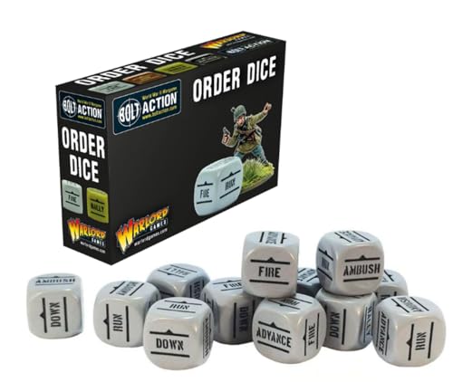 Bolt Action Order Dice - Grey von Warlord Games