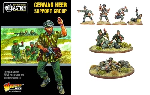 Warlord Games Bolt Action 2 German Heer Support Group (HQ, Mortar & MMG) - EN Warlord Games Bolt Action 2 German Heer Support Group (HQ, Mortar & MMG) - EN von Warlord Games