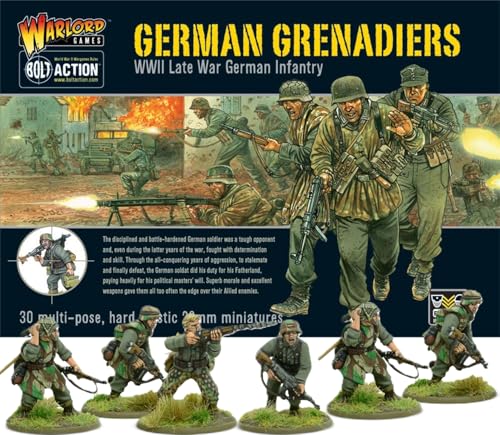 WGB-WM-09A - Kriegsherrenspiele - Repetierbock - Deutsche Grenadiere Aus Dem Zweiten Weltkrieg - 28mm Miniaturen x 30 von Warlord Games